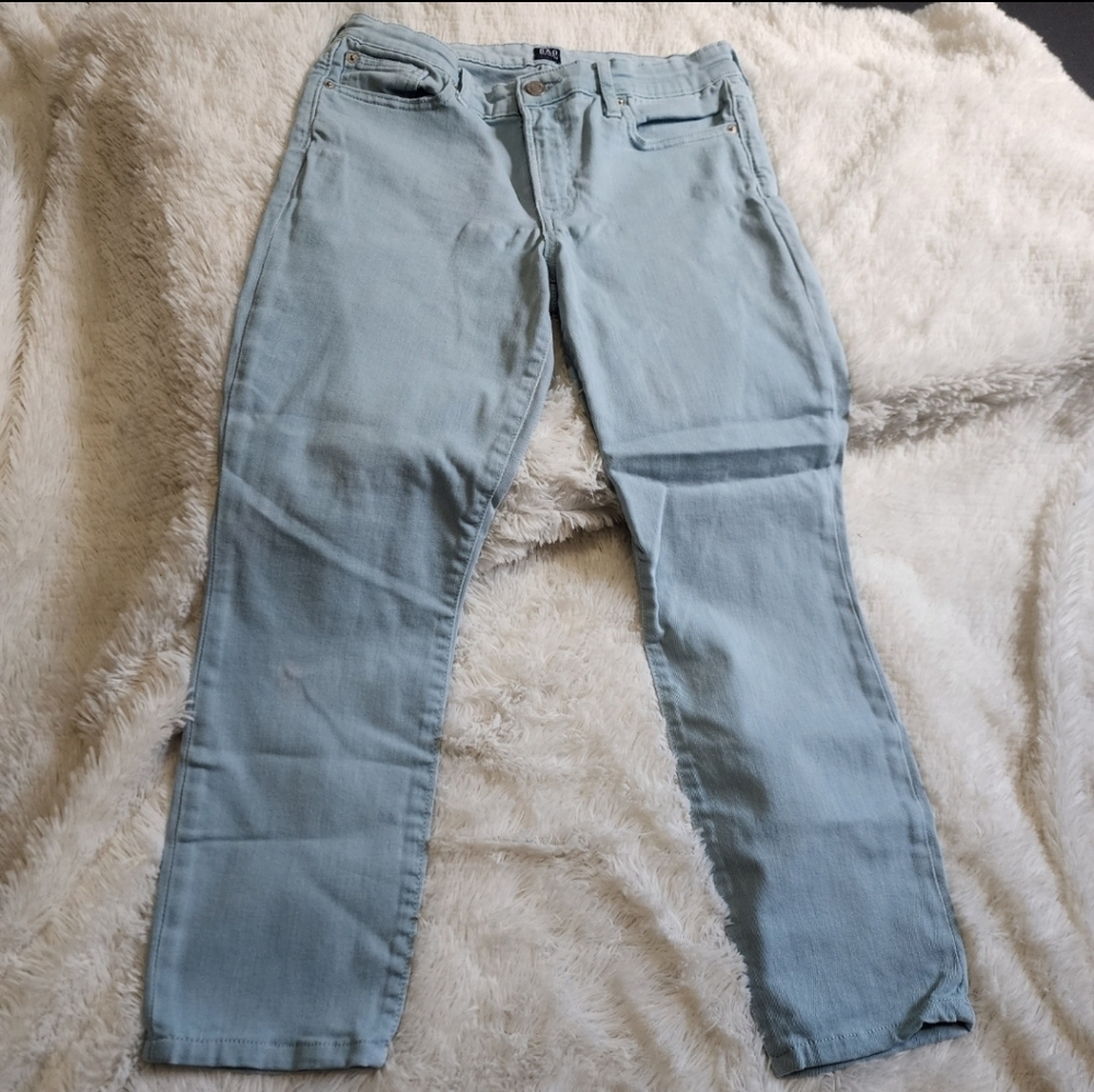 Gap stretchy light wash denim regular legging skinny jeans size 28